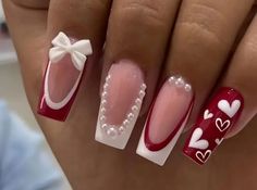 Uni Nails, Academia Collage, Bandana Nails, Pink Tip Nails, Cute Gel Nails, Nail Polish Designs, Nail Tips, Cute Nails, Nail Inspo