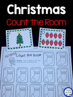 christmas count the room activity for kids