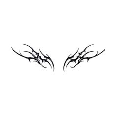 an artistic black and white drawing of two dragon's wings with claws on them