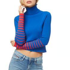 Crop Top Sweater Tommy Gigi Size Large Trendy Tommy Hilfiger Tops For Fall, Tommy Hilfiger Blue Winter Tops, Nike Tennis Dress, Tommy Hilfiger Shorts, Tommy Hilfiger Sweater, Cable Sweater, Top Sweater, Purple Sweater, Fair Isle Sweater