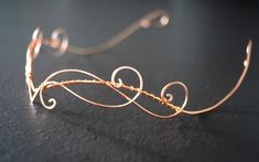 Celtic Handmade Tiara Copper Color Perfect for Symbolic - Etsy Simple Tiara, Types Of Elves, Elf Tiara, Wedding Circlet, Elven Tiara, Boho Tiara, Wire Crown, Black Tiara, Handmade Tiaras