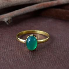 Cool Chrysoprase Ring made of shiny brass metal which promotes | Etsy Sea Ring, Jewellery Wishlist, Spending Log, Black Obsidian Ring, Love Abundance, Beach Rings, Chrysoprase Ring, Obsidian Ring, Metaphysical Healing