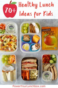 healthy lunch ideas for kids with the title overlay