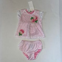 This Is A Brand New Outfit For A Little Girl 24 Months. Comes From A Pet/Smoke Free Home. Pink Cotton Play Sets, Pink Play Sets For Spring, Pink Spring Play Sets, Pink Play Sets For Summer, Pink Summer Play Sets, Christmas Tutu, Pink Skirt, Tutu Skirt, Girl Clothes