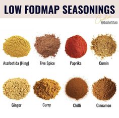 the different types of low fodmap seasonings