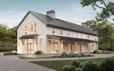 this is an artist's rendering of the farmhouse style house plans for sale in texas