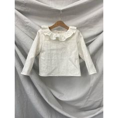 Our beautiful Nia blouse has a lovely delicate drill around the neckline which gives the garment a really soft and girly feeling and is finished with a longer sleeve. Girls Blouse, Pink Blossom, Vintage Roses, One Shoulder Blouse, Bell Sleeve Top, Ruffle Blouse, Girl Outfits, Long Sleeve Blouse, Blouses