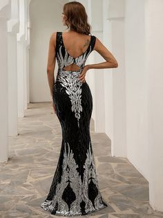 ? Formal Gowns Evening Dresses, Mermaid Formal Gowns, Sequin Prom Dress, Sequin Evening Dresses, Evening Dresses For Weddings, Party Gown, Mermaid Party, Mermaid Prom Dresses, Formal Gowns