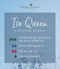 Essential Oil Diffuser Recipes, Oil Diffuser Recipes, Diffuser Recipes, Design Grafico, Ice Queen, Diffuser Blends, Young Living Essential Oils, Crochet Hair Styles