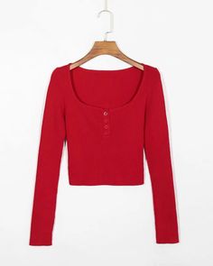 42757988253902 Red Long Sleeve Cropped Sweater, Casual Red Cropped Long Sleeve Sweater, Trendy Red Long Sleeve Crop Top, Red Long Sleeve Trendy Crop Top, Trendy Red Long Sleeve Cropped Sweater, Red Long Sleeve Crop Top For Fall, Red Long Sleeve Knit Cropped Sweater, Red Knit Cropped Sweater With Long Sleeves, Red Long Sleeve Stretch Crop Top