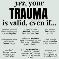 Traumas To Give Your Character, How To Heal From A Traumatic Relationship, Traumatic Invalidation, Different Traumas, How To Heal From A Traumatic Childhood, Mental Health Therapy, Mental Health Facts, Mental Health Resources, Emotional Awareness