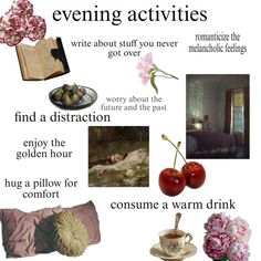 a poster with pictures and words describing the different things in this image, including flowers