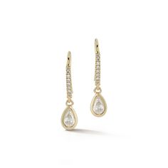 14kt Pear Diamond Drop Earrings The Diamanté Collection takes its inspiration from Mateo's recent visit to the De Beers Orapa Diamond Mine in Botswana. Mother Nature has done a fantastic job creating these magnificent diamonds. Our only duty was to simply highlight each stone for daily wear. A pear shape diamond is beautifully bezel set in solid gold and hangs from pave ear wire. 14kt Yellow Gold 1.14gm Gold 0.48ct Diamonds Ear Wire Made in New York City Diamond Mine, Diamond Mines, Nova York, Pear Diamond, Pear Shaped Diamond, Diamond Drops, Stunning Earrings, Diamond Drop Earrings, Diamond Fashion