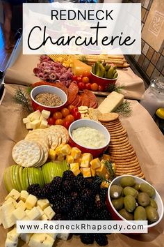 How to Make a Charcuterie Board - Easy, Cheap and Beautiful - Redneck Rhapsody Simple Charcuterie Board For Party, Simple Large Charcuterie Board, Casual Charcuterie Board, Charcuterie For Large Group, Affordable Platter Ideas, Large Group Charcuterie Board, Cheese Board Ideas Simple Diy, Charcuterie Board For Large Group, Large Group Appetizers Simple