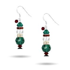 Buy Christmas Jewelry Kits - Holiday Jewelry Kits | Too Cute Beads Swarovski Christmas Tree, Holiday Baubles, Swarovski Christmas, Earring Kit, Jewelry Making Kits, Santa's Little Helper, Christmas Tree Earrings, Jewelry Kits, Holiday Earring