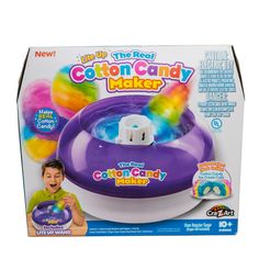 the new cotton candy maker is in its box