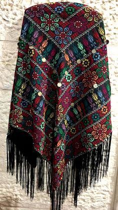 palestinian heritage  style hand woven scarf,embroiderd shawl handmade . Hand Woven Scarf, Embroidery Shawl, Woven Scarf, Handwoven Scarf, Woven Scarves, Heritage Fashion, The Double, Scarf Pattern, Cotton Thread