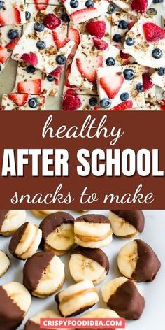 healthy after school snacks to make