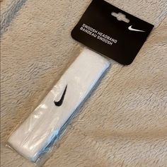 New, Never Worn & In Package! Nike Swoosh Headband, White, One Size Nike Headband, Nike Headbands, Headband White, White Headband, Nike Swoosh, Nike Black, Men's Nike, Black Nikes, Nike Men