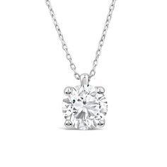 a diamond pendant on a chain