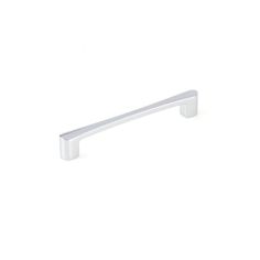 a white cabinet handle on a white background