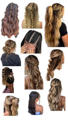 Cute And Pretty Hairstyles, Hair For Middle School, Cute Braids For School, Teen Hair Styles, Hair Ideas Braids, Brunette Hair Styles, 70 Hair, Hair Styles Cute, Hairstyle Asian