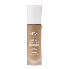 No7 Lift & Luminate Triple Action Serum Foundation - Cashew - Liquid Foundation Makeup With Spf 15 For Dewy, Glowy Base - Radiant Serum Foundation For Mature Skin (30ml) Anti-Wrinkle Foundation With The Power Of A Serum - This Liquid Foundation For Women Reduces The Appearance Of Lines And Wrinkles To Get A More Even Look From Your Face Foundation. Let Your Youthful Glow Shine Through - Lay The Perfect Glow Base With This Dewy Foundation That Instantly Minimizes The Appearance Aging Skin With A No7 Foundation, No7 Skincare, Dewy Foundation, Spf Makeup, Foundation With Spf, Light Foundation, Serum Foundation, Liquid Makeup, Foundation Makeup