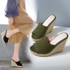 Cata Women's Platform Sandal With Wedges | Ultrasellershoes.com – Ultra Seller Shoes High Heel Eva Wedge Sandals For Spring, Summer Eva Platform Slippers With Round Toe, Summer Round Toe Platform Slippers, Fabric Wedge Sandals With Cushioned Footbed And Round Toe, Comfortable Summer Mules With Round Toe, Casual High Heel Heels With Cushioned Footbed, Fabric Round Toe Heels For Beach, Summer Platform Slippers With Cushioned Footbed, Closed Toe, Closed Toe Eva Platform Slippers For Summer