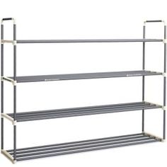 the standard shelving unit is shown with measurements for each shelf and two shelves below it