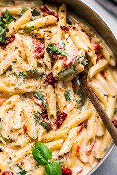 Creamy Sun Dried Tomato Pasta (20-Minute Recipe) Pesto Pasta With Sundried Tomatoes, Baked Penne With Chicken And Sun Dried Tomatoes, Pesto Sun Dried Tomato Pasta, Rotini Pasta Side Dishes Easy, Spinach And Sun Dried Tomato Orzo, Creamy Sundried Tomato Pasta, Creamy Sun Dried Tomato Pasta, Pasta With Cream Sauce, Sundried Tomato Recipes