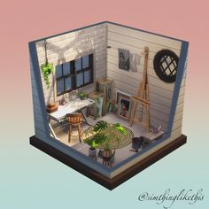 a small house with an open floor plan