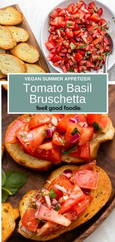 tomato basil bruschetta is an easy and delicious appetizer