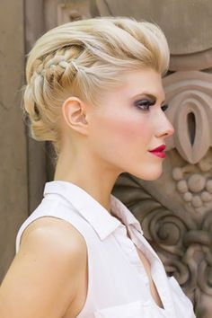 Edgy awesome 20 Stunning Updo Hairstyles Beautiful Updos, Short Hairstyles 2015, Medium Hairstyles, Short Hair Updo, Hair Updo