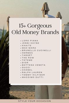 See 15+ old money women’s fashion brands for effortless chic style (+ which ones are actually affordable!). (quiet luxury style, fall fashion, old money outfit women, old money style, chic outfits, classy outfits, winter fashion outfits) Branded Clothes Aesthetic, Quiet Luxury Style Fashion, Old Money Luxury Brands, Quite Luxury Brand, Old Money Fashion Style Women, Old Money Style With Jeans, Old Money Fashion Brands, Luxury Brands Clothes, Old Money Affordable Brands