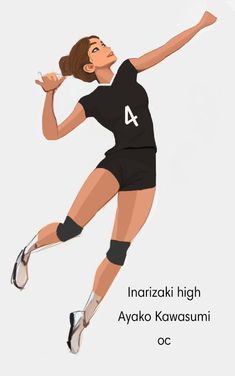 a female volleyball player is jumping to hit the ball