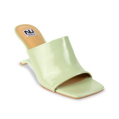 Ninety Union-Impulse Sandal What could be more beautiful and comfortable than the Impulse sandal by Ninety Union. Distinctively created with square open toe, flared heel, and a solid wide strap on the upper, this sandal is an epitome of modern style and comfort. Green Square Toe Heels For Summer, Green Square Toe Sandals For Spring, Spring Mules With Single Toe Strap, Fitted Open Toe Block Heels For Summer, Trendy Open Toe Mules, Modern Fitted Mules For Summer, Fitted Modern Mules For Summer, Summer Block Heels With Open Heel And Fitted Design, Fitted Summer Block Heels With Open Heel