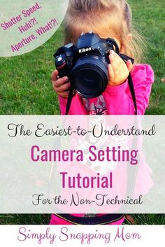 I've been there! Your camera settings and any descriptions of them seem nothing short of a foreign language. Let me be your translator with the easiest-to-understand camera setting tutorial. Great for the non-technical! #photographytips #beginnerphotographer #camerasettings #photographybasics #shutterspeed #aperture Canon Camera Settings, Dslr Quotes, Camera Tutorial, Digital Photography Lessons, Dslr Photography Tips, Photography Settings, Camera Aesthetic, Creative Photography Techniques, Dslr Photography