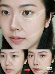 Contour Makeup Tutorial, Korean Makeup Tutorials, Makeup Artist Tips