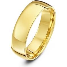 a yellow gold wedding ring on a white background