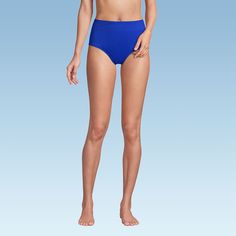 At Lands’ End we believe every body is a beach body and design our swimsuits to fit women of every shape and size. Our Women’s High Waisted Bikini Bottoms are the perfect example of how great every woman can look and feel in a swimsuit. Made with LYCRA Xtra Life spandex this suit is specially designed to keep its shape in and out of the water and hold up all summer long. These bottoms offer UPF sun protection wherever it has you covered. We promise you’re going to love these flattering swim bott How To Buy Land, Swim Suit Bottoms, Swim Bottoms, Lands End, Every Woman, Sun Protection, Electric Blue, Cover Up, Swimming