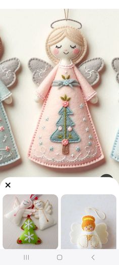 an image of christmas ornaments on the app