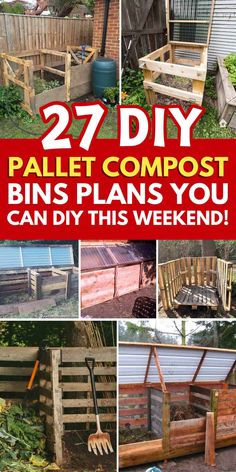 the diy pallet compost bins plans you can do this weekend