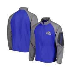 Even if the weather isn't great on Los Angeles Chargers game day, you can stay protected when wearing this Hurricane windbreaker jacket from Dunbrooke. It features raglan sleeves and is wind and water resistant, meaning you'll be able to stay safe from the elements while having plenty of arm room to comfortably cheer on the Los Angeles Chargers. Thanks to the two front pockets and an additional zippered pocket on the left sleeve, you'll have more than enough room to store away all your essential Sofi Stadium, Half Zip Jacket, Los Angeles Chargers, Uniform Design, Tech Fleece, Mens Outerwear, Full Zip Hoodie, Track Jackets, Lightweight Jacket