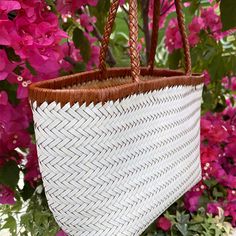 Free U.S. shipping. Style: Commuting , color:Beige, suite for season：Spring, Summer, Autumn, Winter ，Anniversary, Going out, Hanging out, Material Genuine Leather, Beige and Brown Cow Leather Woven Tote Handbags White Woven Straw Shopping Bag, White Handwoven Shoulder Bag For Summer, Chic White Basket Shoulder Bag, White Basket Straw Bag For Shopping, White Woven Straw Bag, White Handwoven Shoulder Bag, White Straw Bag With Leather Handles For Travel, Elegant White Basket Straw Bag, Elegant White Beach Bag For Vacation