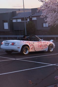 Miata Miata Wallpaper, Cherry Blossom Car, Miata Car, Mx5 Mk1, Lovely Car