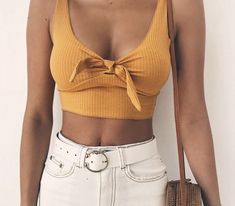 Crop Top Camisole, Beach Tops Summer, Bow Crop Tops, Shoulder Tattoos, Tiny Tattoo, Top Streetwear, Crop Top Outfits, Cropped Tops