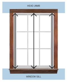 an image of a window with measurements for the top and bottom windows, which are labeled in