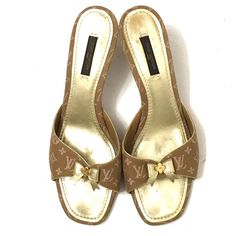 Reposhing This Item I Purchased From @Designparadise. Loved It, But It Wasn’t My Size. This Is More A 7.5 Questions? Leave A Comment Below! Shoes Louis Vuitton, Tie Heels, Gold Canvas, Louis Vuitton Shoes, My Size, Brown Gold, Shoes Women Heels, Shoes Heels, Louis Vuitton