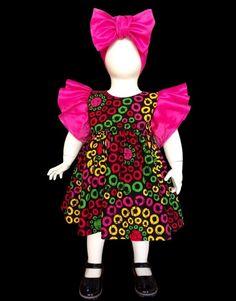 Ankara Dress for Toddlers, Girls and Babies, Girls Ankara Dress, Portrait/Birthday Dress, Kitenge Dress Features: Round neckline Gathered skirt Tie belt Butterfly sleeves  Scarf Care Instructions: Machine or hand wash with similar colors. Hang to dry Fitted Multicolor Dress For Birthday, Multicolor Summer Dress For Celebration, Princess Style Multicolor Festive Dress, Festive Princess Style Multicolor Dresses, Festive Multicolor Princess Dress, Summer Celebration Multicolor Dress, Fitted Multicolor Dress For Festivals, Pink Sleeveless Dress For Celebration, Sleeveless Pink Dress For Celebration