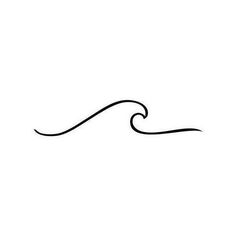 Simple Wave - Temporary Tattoo Wave Tattoo Men Simple, Single Wave Tattoo, Ankle Tattoo Wave, Wave Tattoo Ribcage, Wave Tattoo On Ankle, Wave Outline Tattoo, Wave Tatoos Woman, Ankle Wave Tattoo, Wave Finger Tattoo